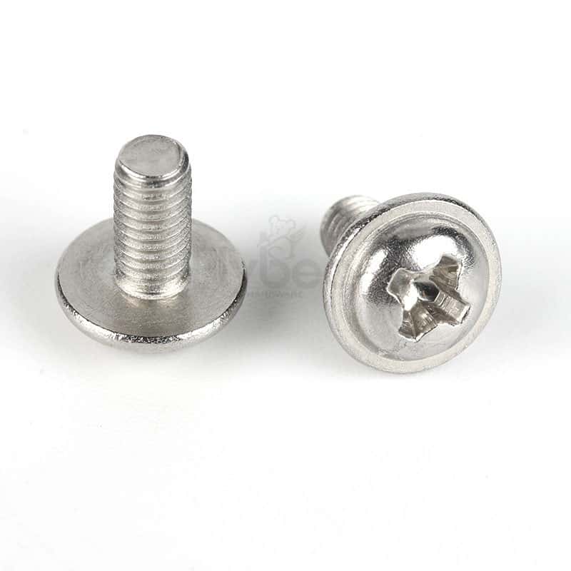 304不锈钢十字盘头凸缘螺钉DIN967