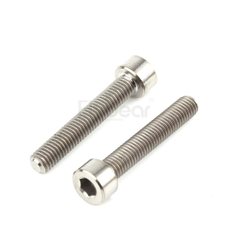 TC4钛合金(抗拉强度≥900Mpa)内六角圆柱头全牙无滚花螺钉GB70.1