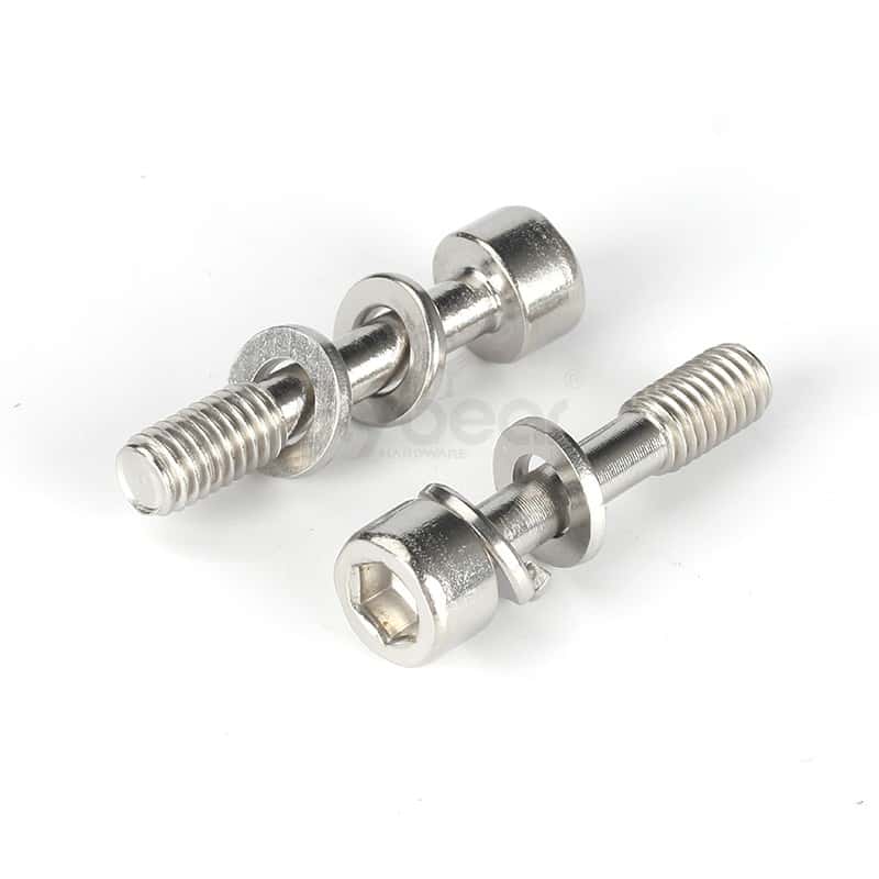 304不锈钢A2-70内六角不脱出带平弹垫组合螺钉Q/DM-04